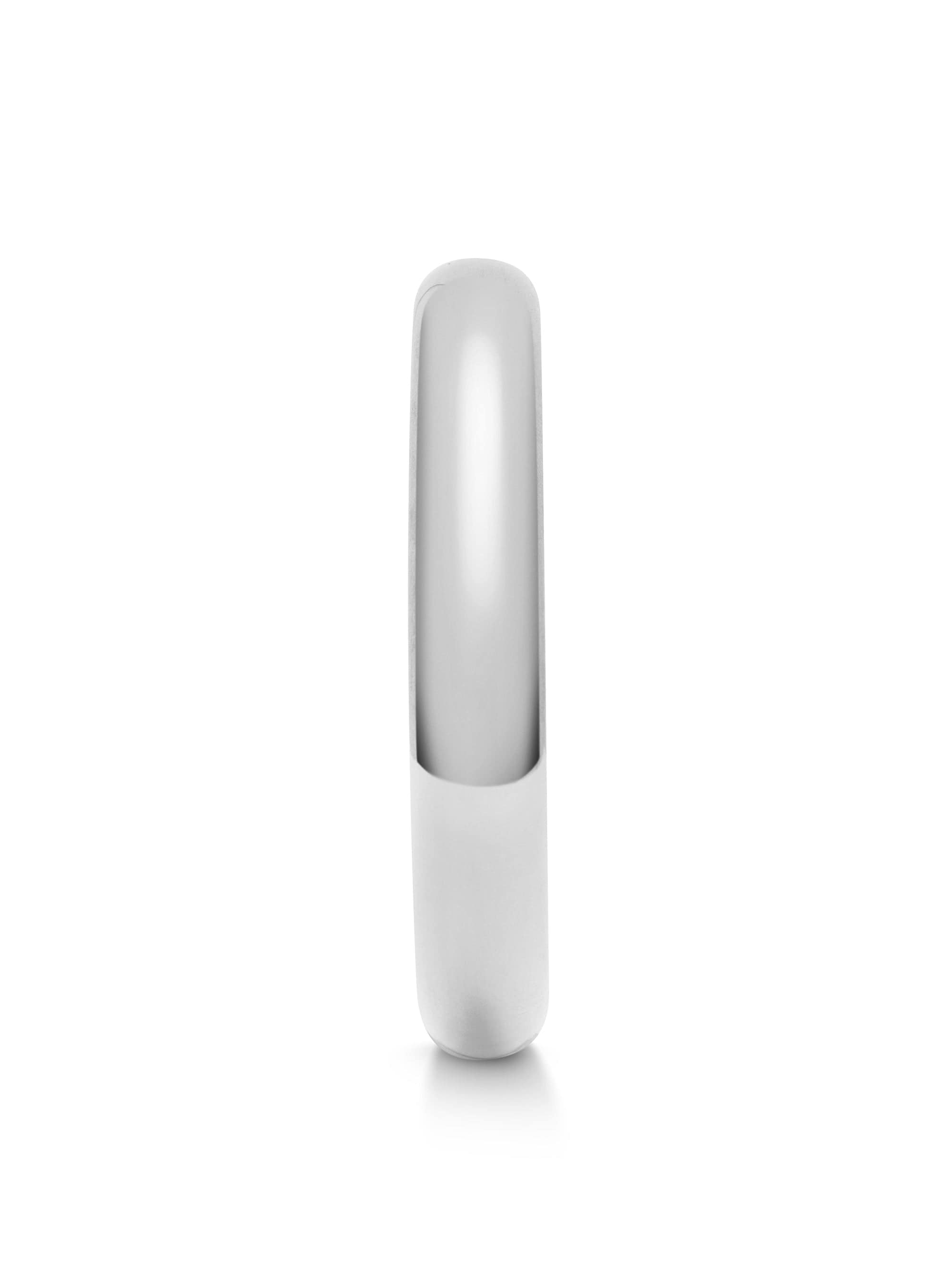 Classic 12mm Round Bangle in Silver 2