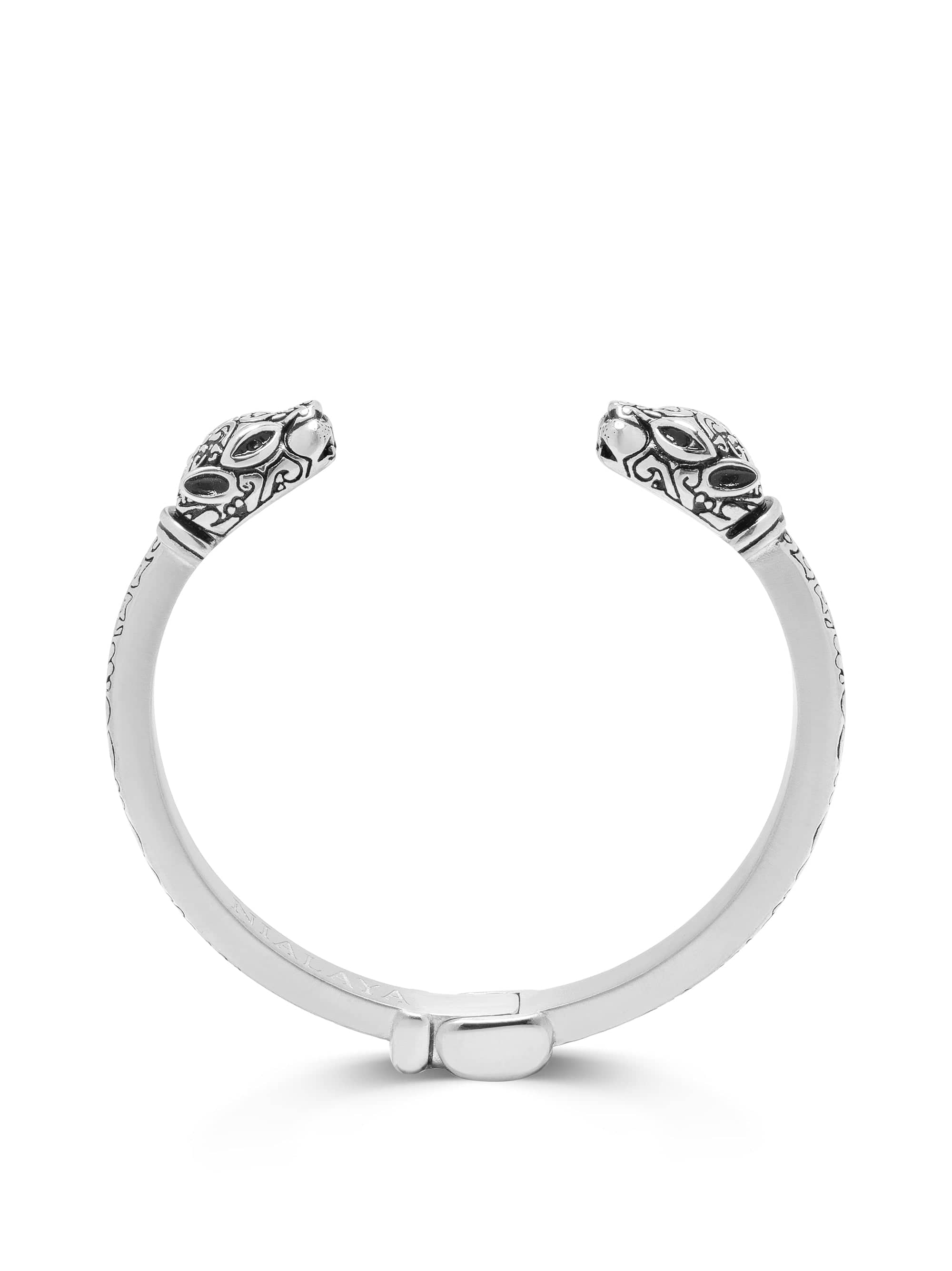 Women's Panther Bangle in Silver 3