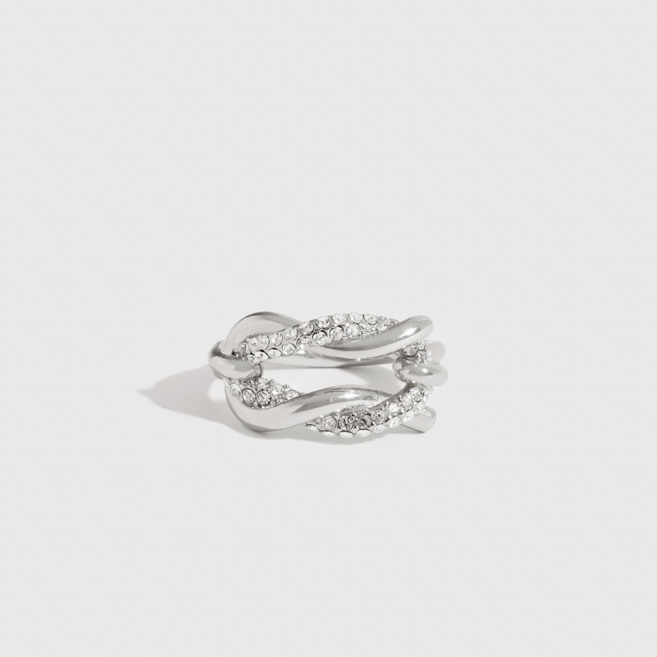 Knot Pavé Ring 0