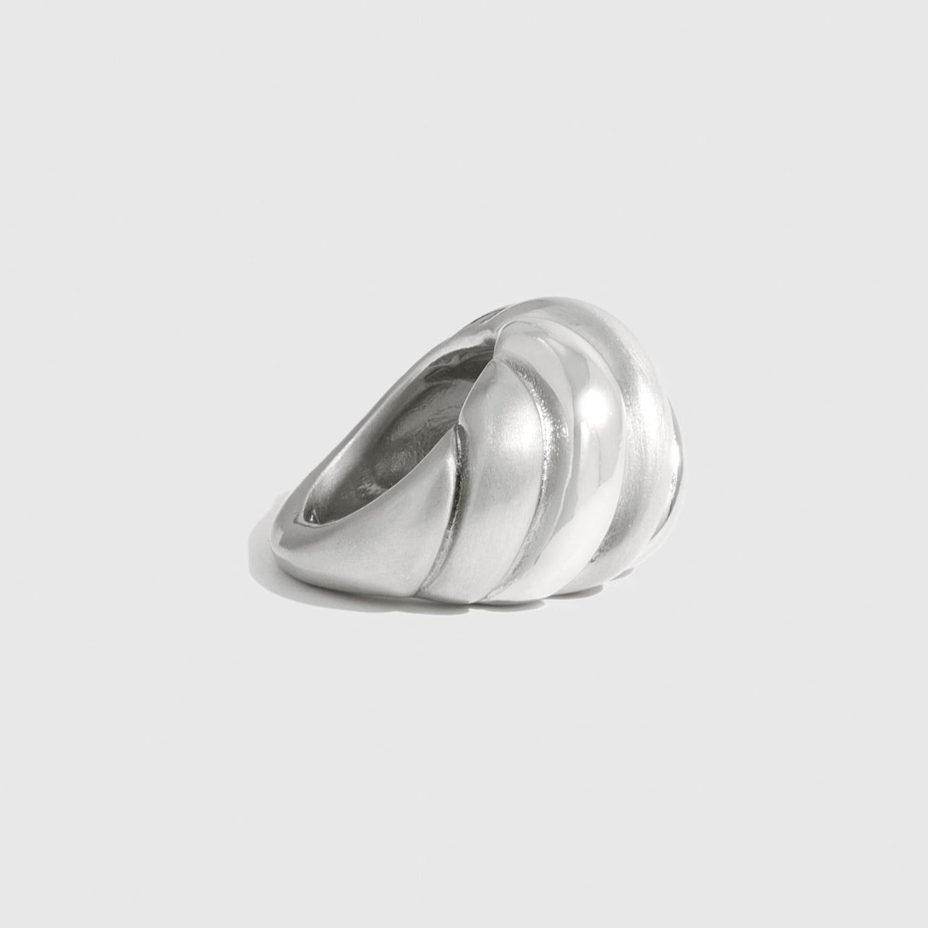 Matte & Shiny Dome Ring 2
