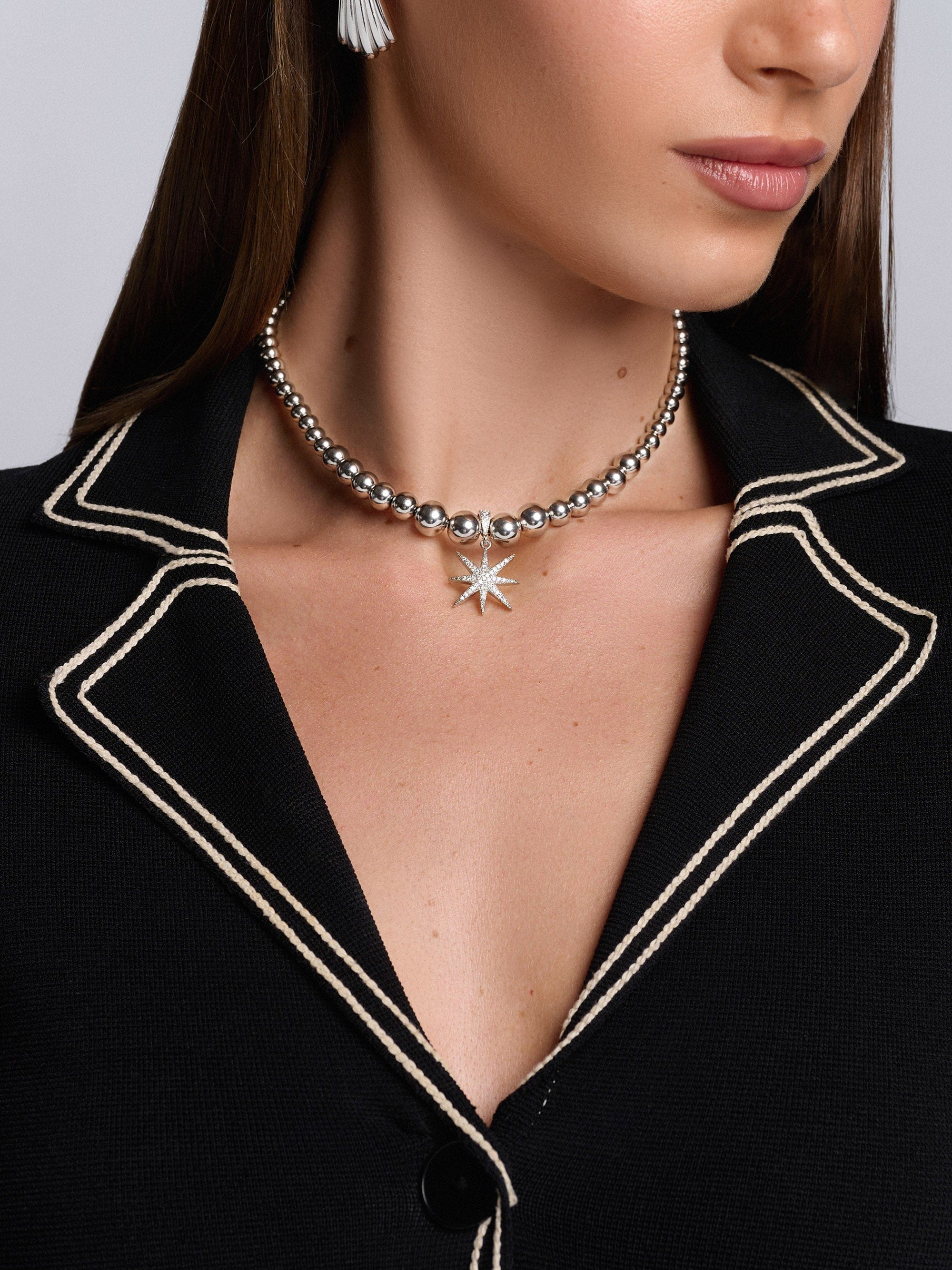 Women's Twilight Star Silver Choker 1